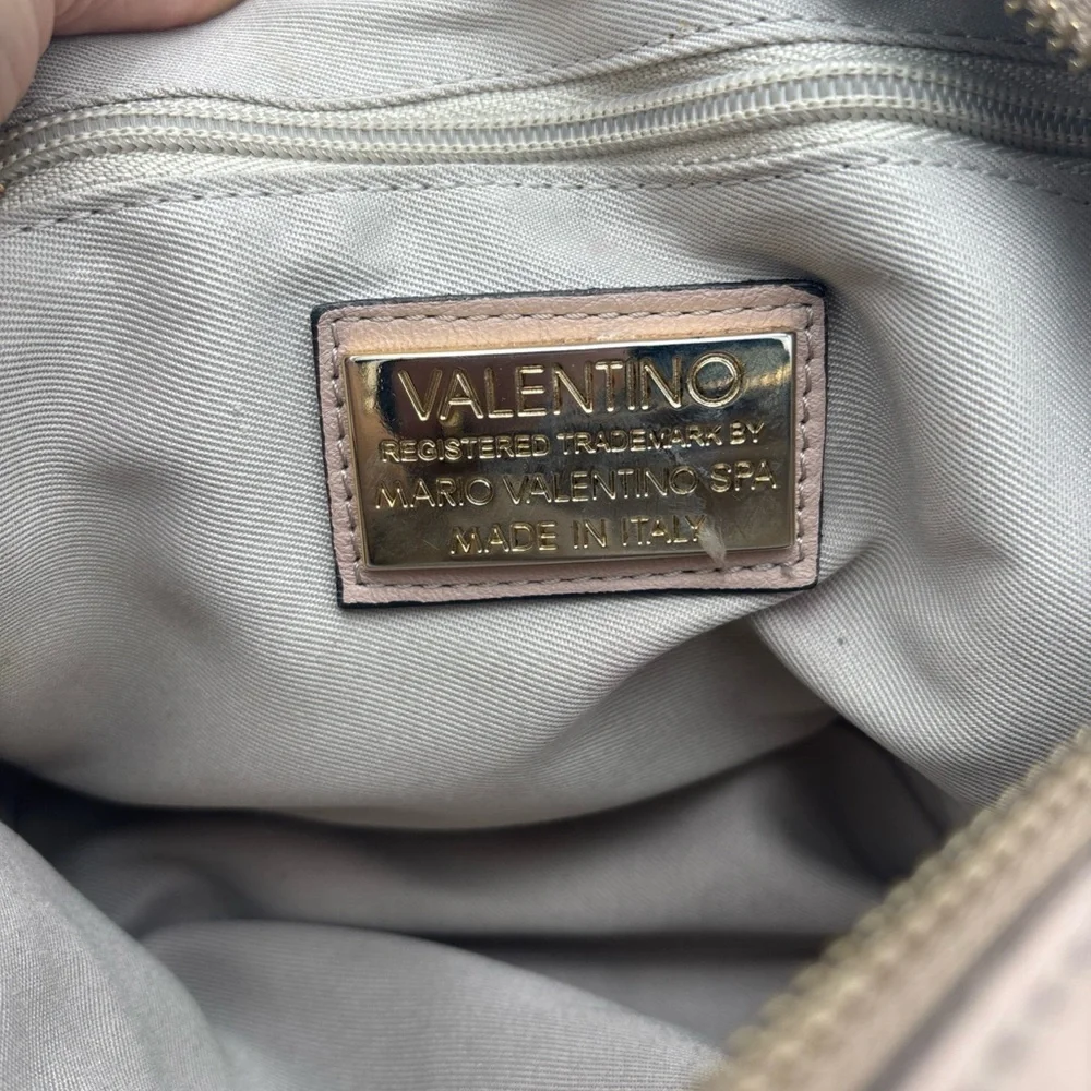 Valentino By Mario Valentino Beige‎ Quilted Crossbody Bag